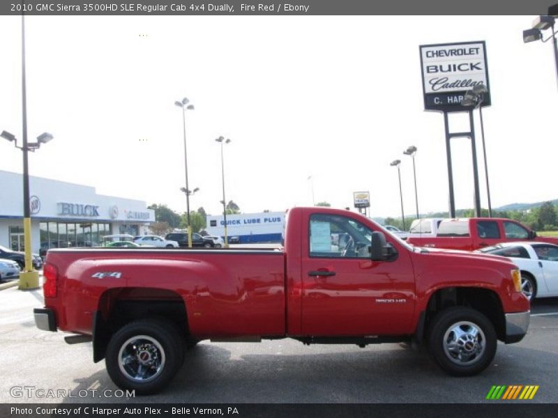 Fire Red / Ebony 2010 GMC Sierra 3500HD SLE Regular Cab 4x4 Dually