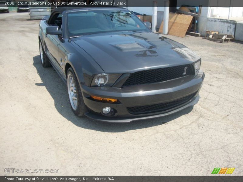 Alloy Metallic / Black 2008 Ford Mustang Shelby GT500 Convertible