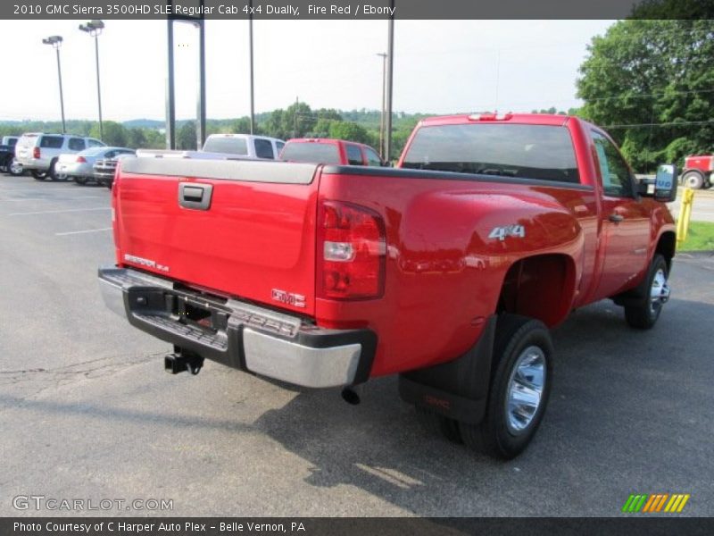 Fire Red / Ebony 2010 GMC Sierra 3500HD SLE Regular Cab 4x4 Dually