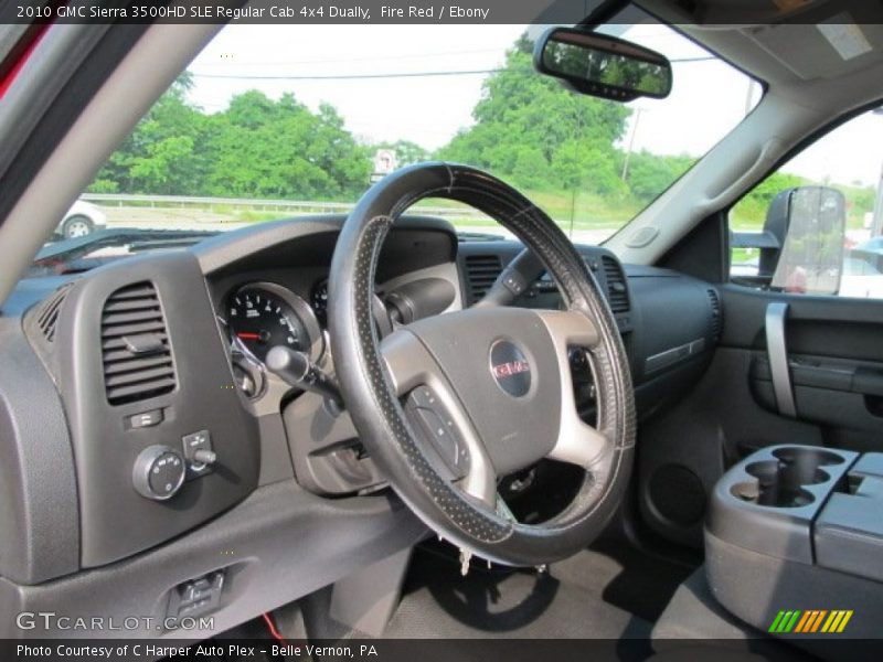 Fire Red / Ebony 2010 GMC Sierra 3500HD SLE Regular Cab 4x4 Dually