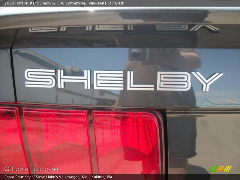 Alloy Metallic / Black 2008 Ford Mustang Shelby GT500 Convertible