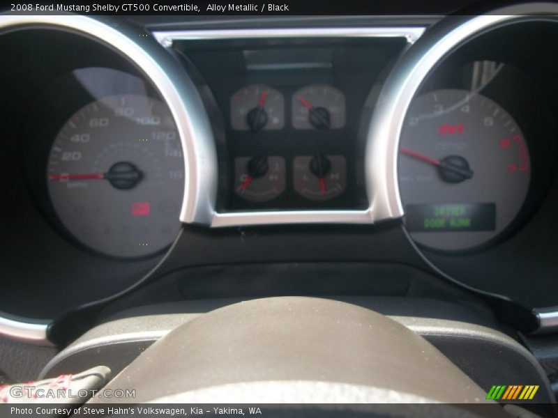 Alloy Metallic / Black 2008 Ford Mustang Shelby GT500 Convertible
