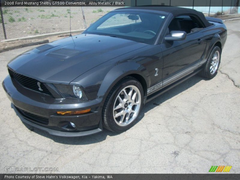 Alloy Metallic / Black 2008 Ford Mustang Shelby GT500 Convertible