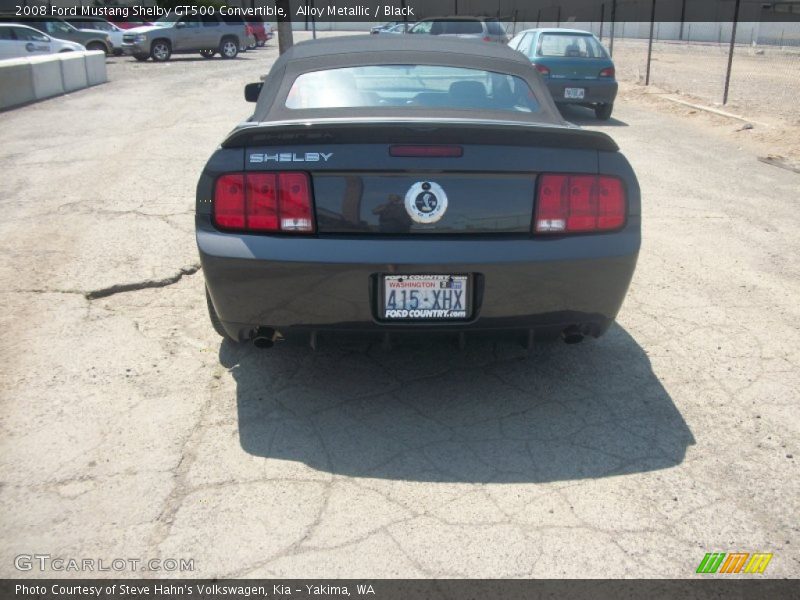 Alloy Metallic / Black 2008 Ford Mustang Shelby GT500 Convertible