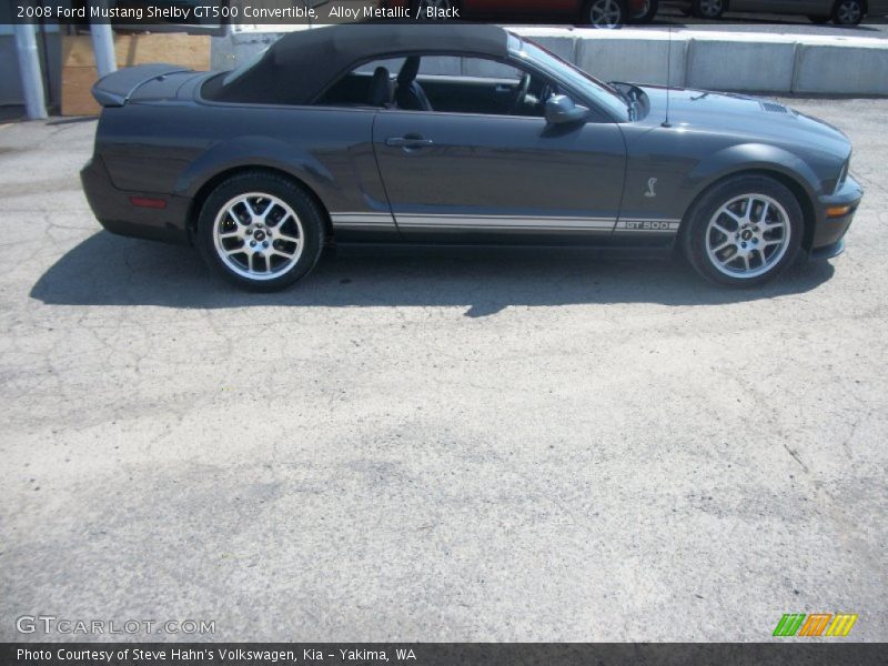 Alloy Metallic / Black 2008 Ford Mustang Shelby GT500 Convertible