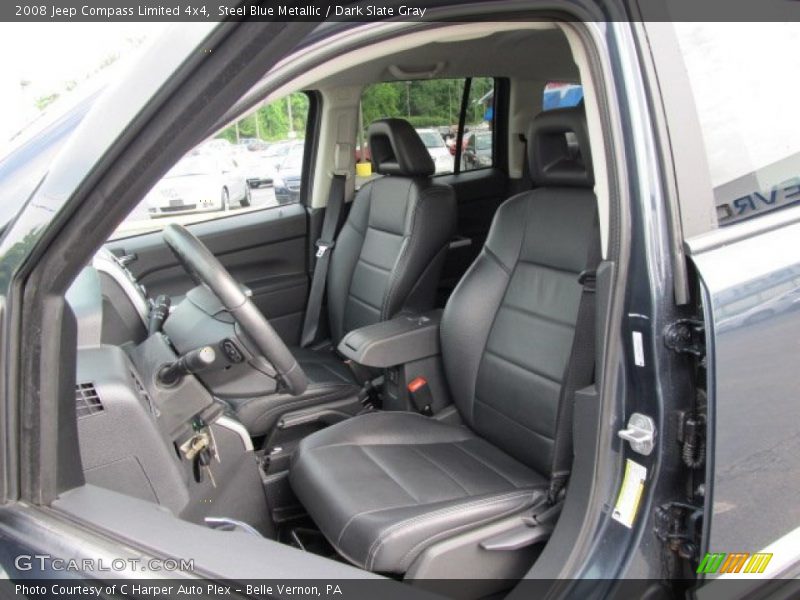 Steel Blue Metallic / Dark Slate Gray 2008 Jeep Compass Limited 4x4