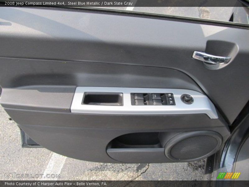 Steel Blue Metallic / Dark Slate Gray 2008 Jeep Compass Limited 4x4