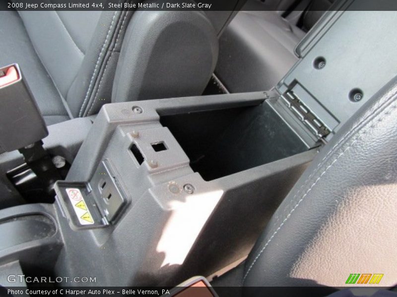 Steel Blue Metallic / Dark Slate Gray 2008 Jeep Compass Limited 4x4