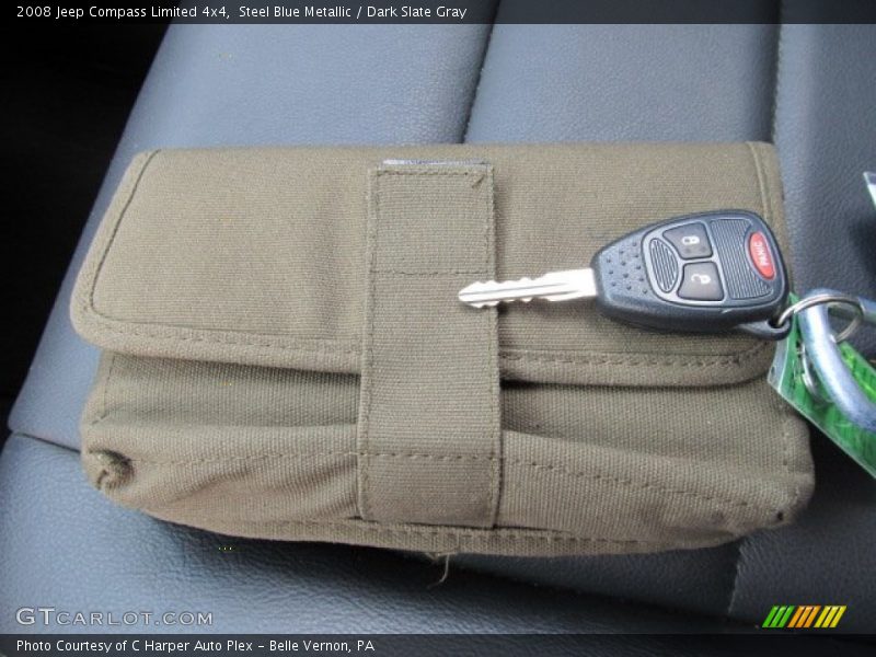 Steel Blue Metallic / Dark Slate Gray 2008 Jeep Compass Limited 4x4
