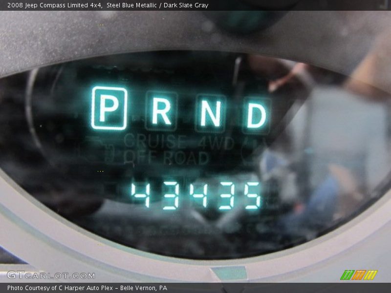 Steel Blue Metallic / Dark Slate Gray 2008 Jeep Compass Limited 4x4