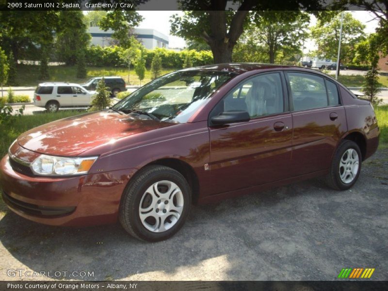 Cranberry / Gray 2003 Saturn ION 2 Sedan