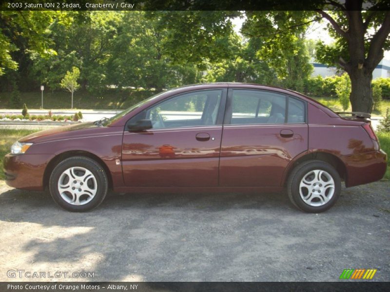Cranberry / Gray 2003 Saturn ION 2 Sedan