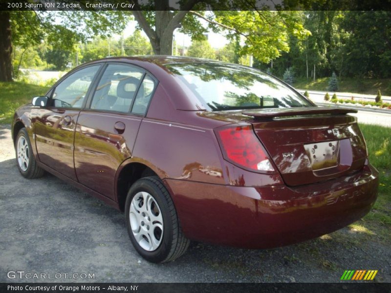 Cranberry / Gray 2003 Saturn ION 2 Sedan