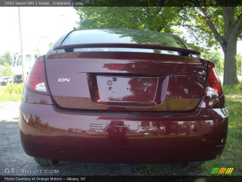 Cranberry / Gray 2003 Saturn ION 2 Sedan