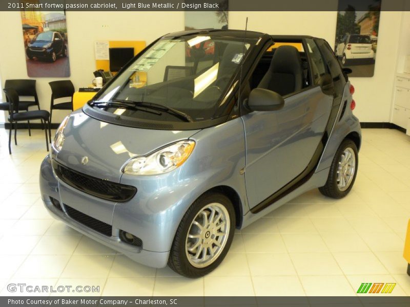 Light Blue Metallic / Design Black 2011 Smart fortwo passion cabriolet