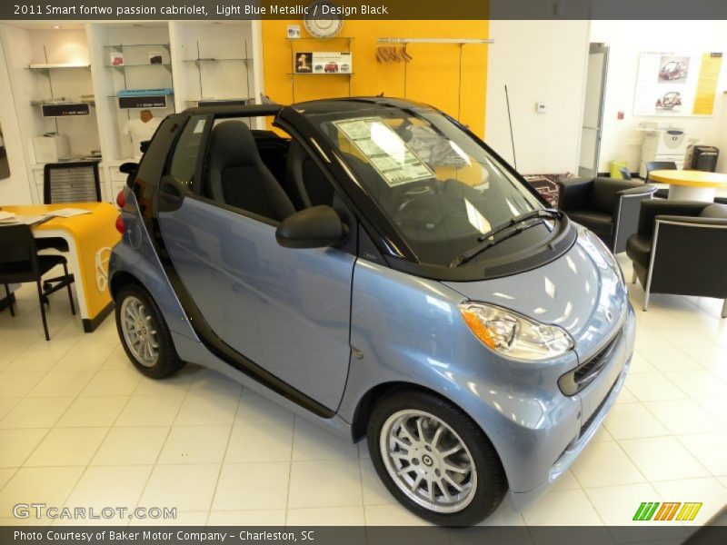 Light Blue Metallic / Design Black 2011 Smart fortwo passion cabriolet