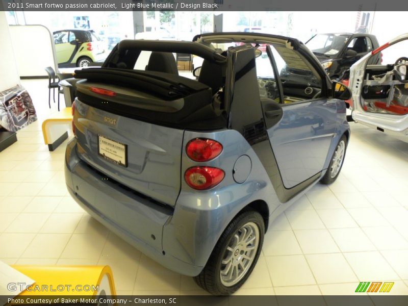 Light Blue Metallic / Design Black 2011 Smart fortwo passion cabriolet