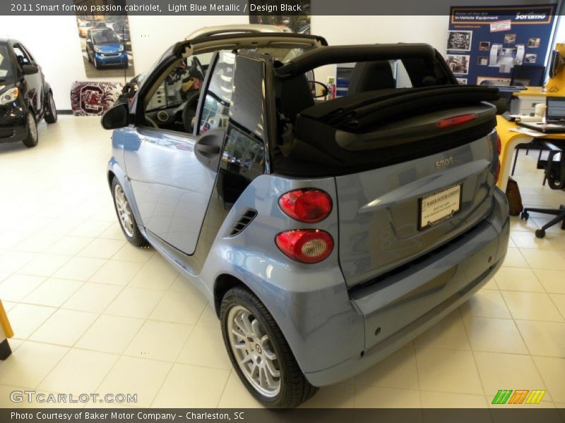 Light Blue Metallic / Design Black 2011 Smart fortwo passion cabriolet