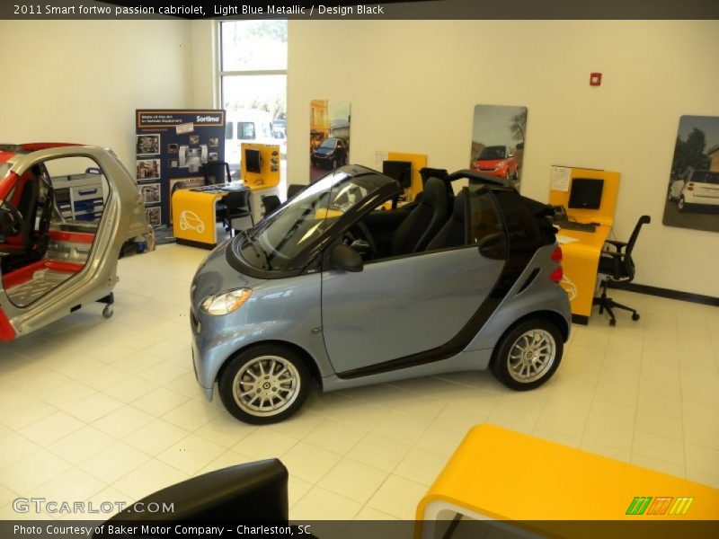 Light Blue Metallic / Design Black 2011 Smart fortwo passion cabriolet