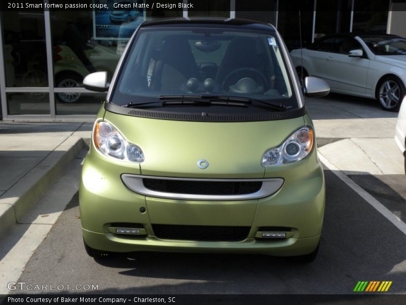 Green Matte / Design Black 2011 Smart fortwo passion coupe