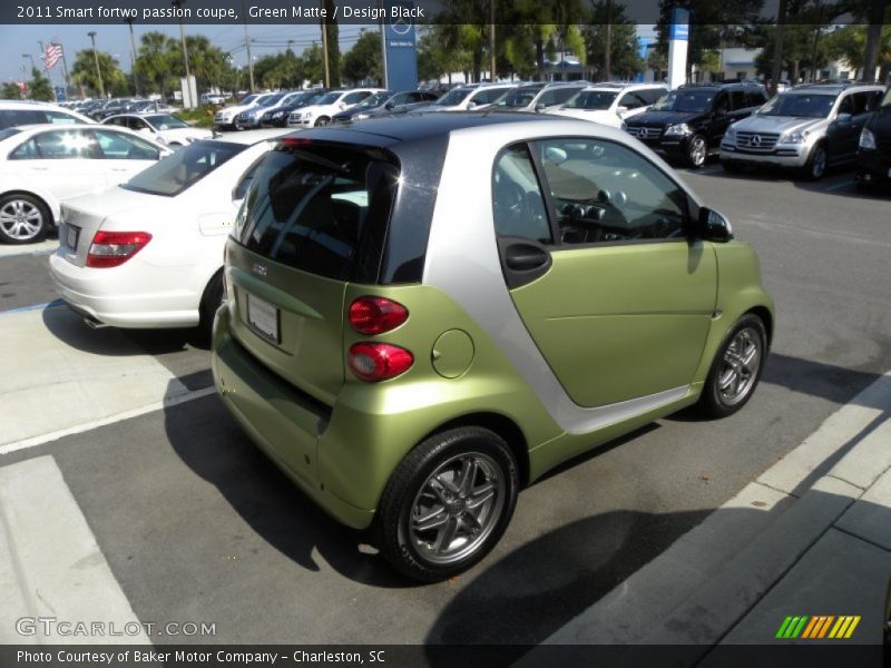 Green Matte / Design Black 2011 Smart fortwo passion coupe