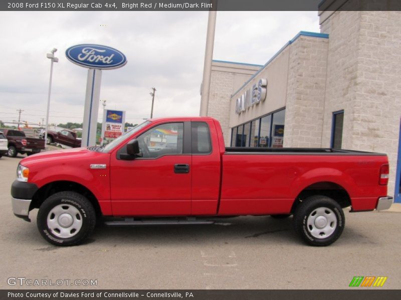Bright Red / Medium/Dark Flint 2008 Ford F150 XL Regular Cab 4x4