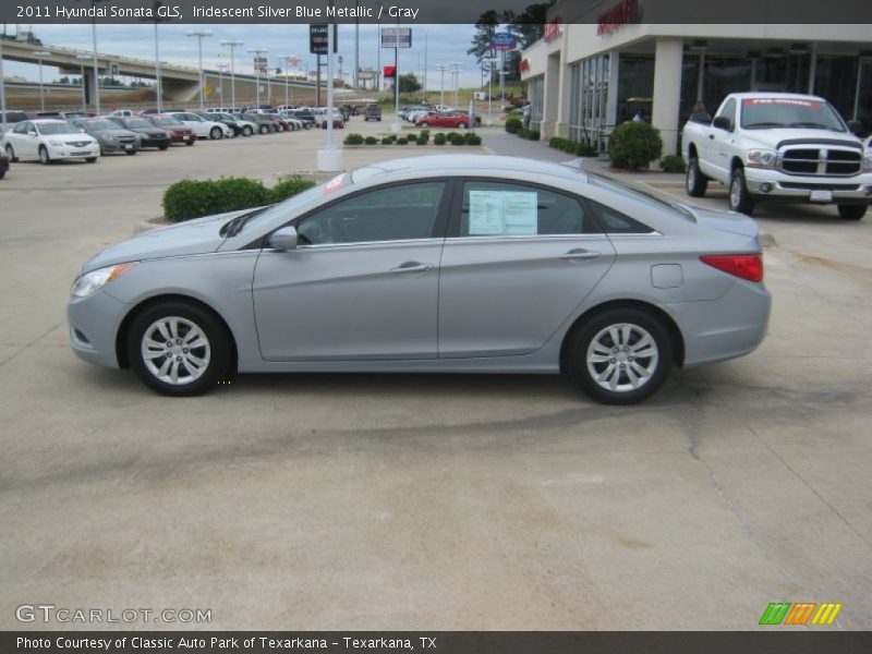 Iridescent Silver Blue Metallic / Gray 2011 Hyundai Sonata GLS