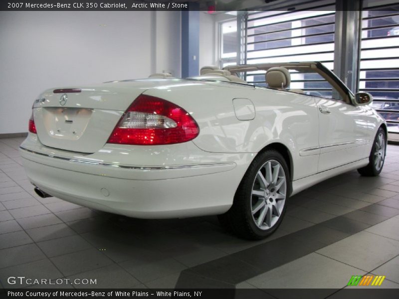 Arctic White / Stone 2007 Mercedes-Benz CLK 350 Cabriolet