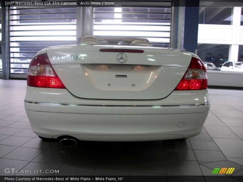Arctic White / Stone 2007 Mercedes-Benz CLK 350 Cabriolet