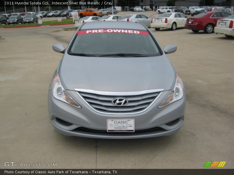 Iridescent Silver Blue Metallic / Gray 2011 Hyundai Sonata GLS