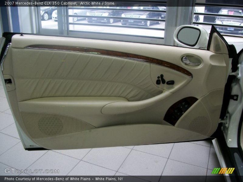 Arctic White / Stone 2007 Mercedes-Benz CLK 350 Cabriolet