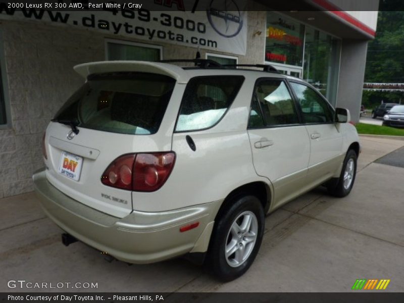 Pearl White / Gray 2000 Lexus RX 300 AWD