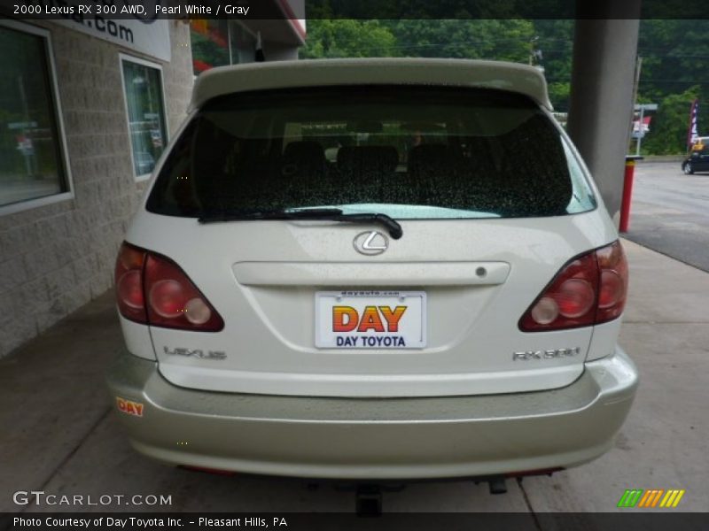 Pearl White / Gray 2000 Lexus RX 300 AWD