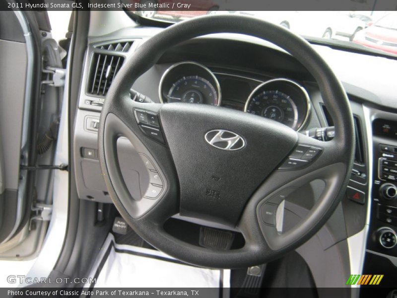 Iridescent Silver Blue Metallic / Gray 2011 Hyundai Sonata GLS