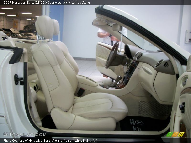 Arctic White / Stone 2007 Mercedes-Benz CLK 350 Cabriolet