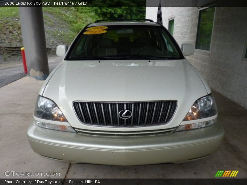 Pearl White / Gray 2000 Lexus RX 300 AWD