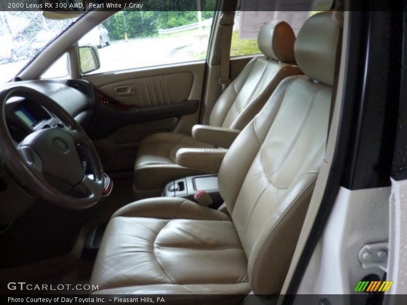 Pearl White / Gray 2000 Lexus RX 300 AWD
