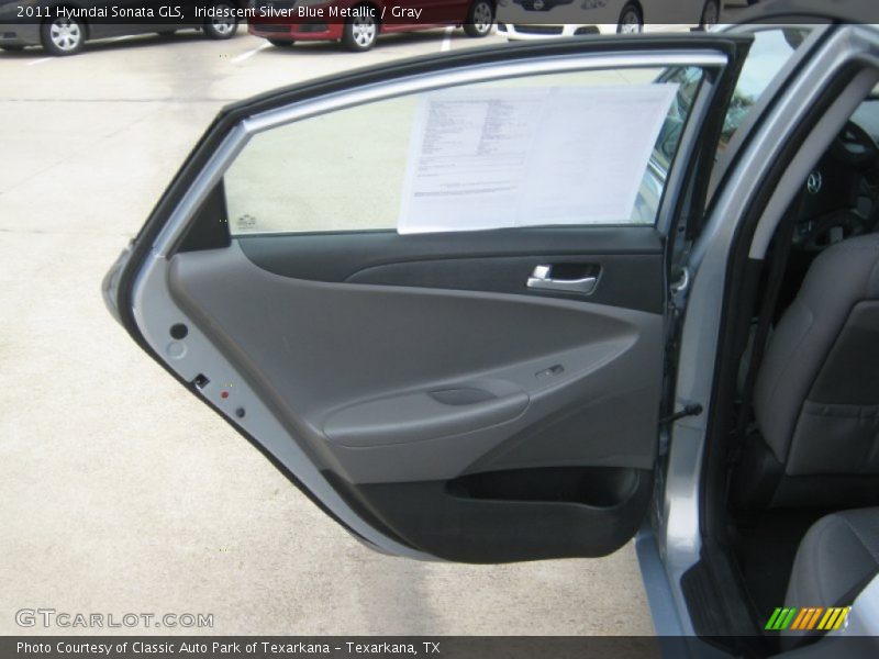 Iridescent Silver Blue Metallic / Gray 2011 Hyundai Sonata GLS