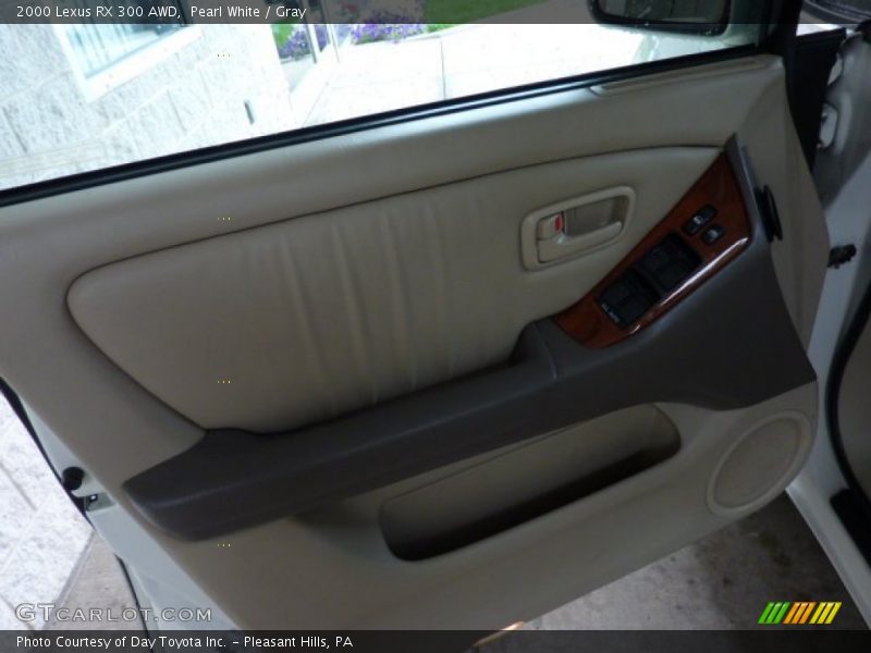 Pearl White / Gray 2000 Lexus RX 300 AWD