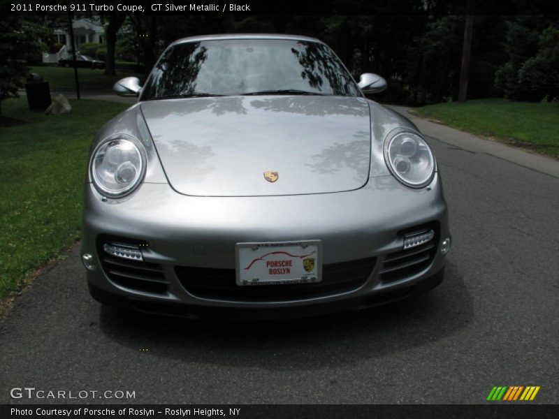 GT Silver Metallic / Black 2011 Porsche 911 Turbo Coupe