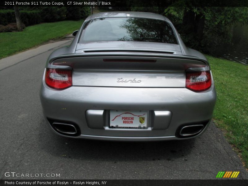 GT Silver Metallic / Black 2011 Porsche 911 Turbo Coupe