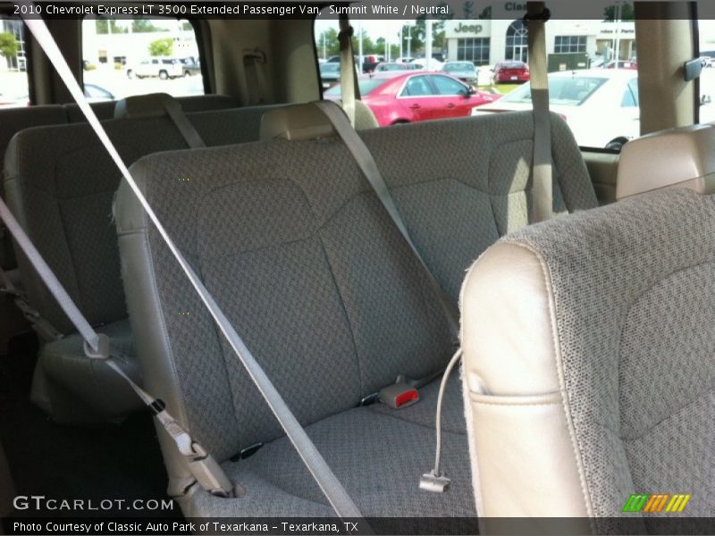  2010 Express LT 3500 Extended Passenger Van Neutral Interior