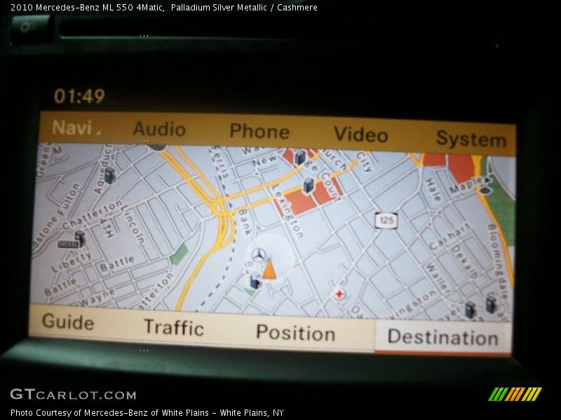 Navigation of 2010 ML 550 4Matic