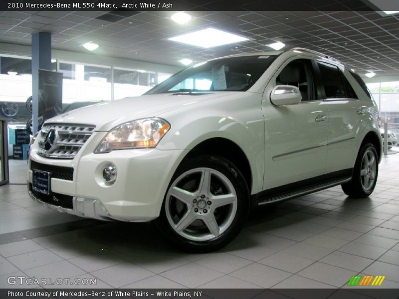 Arctic White / Ash 2010 Mercedes-Benz ML 550 4Matic