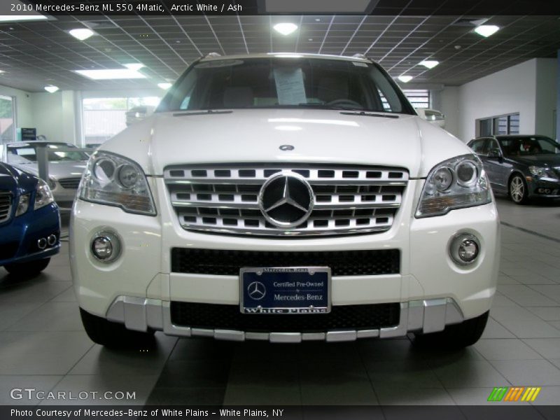 Arctic White / Ash 2010 Mercedes-Benz ML 550 4Matic