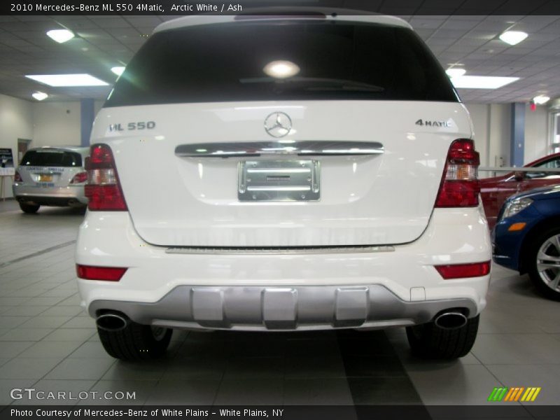 Arctic White / Ash 2010 Mercedes-Benz ML 550 4Matic