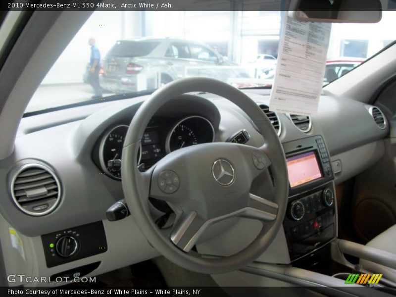 Arctic White / Ash 2010 Mercedes-Benz ML 550 4Matic