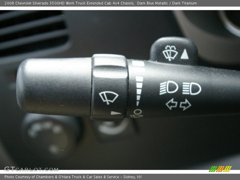 Controls of 2008 Silverado 3500HD Work Truck Extended Cab 4x4 Chassis