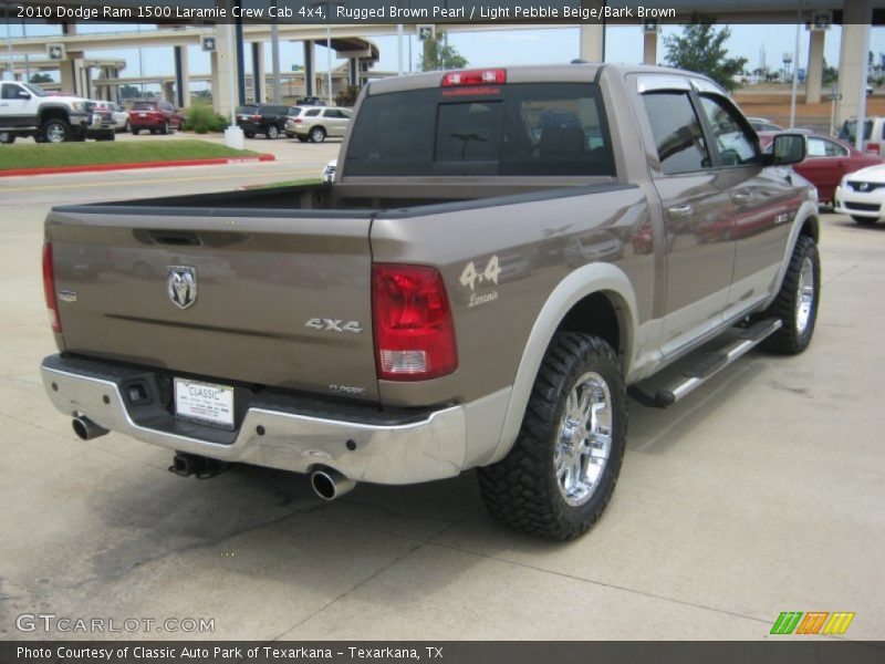 Rugged Brown Pearl / Light Pebble Beige/Bark Brown 2010 Dodge Ram 1500 Laramie Crew Cab 4x4