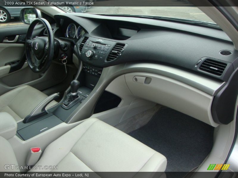 Palladium Metallic / Taupe 2009 Acura TSX Sedan